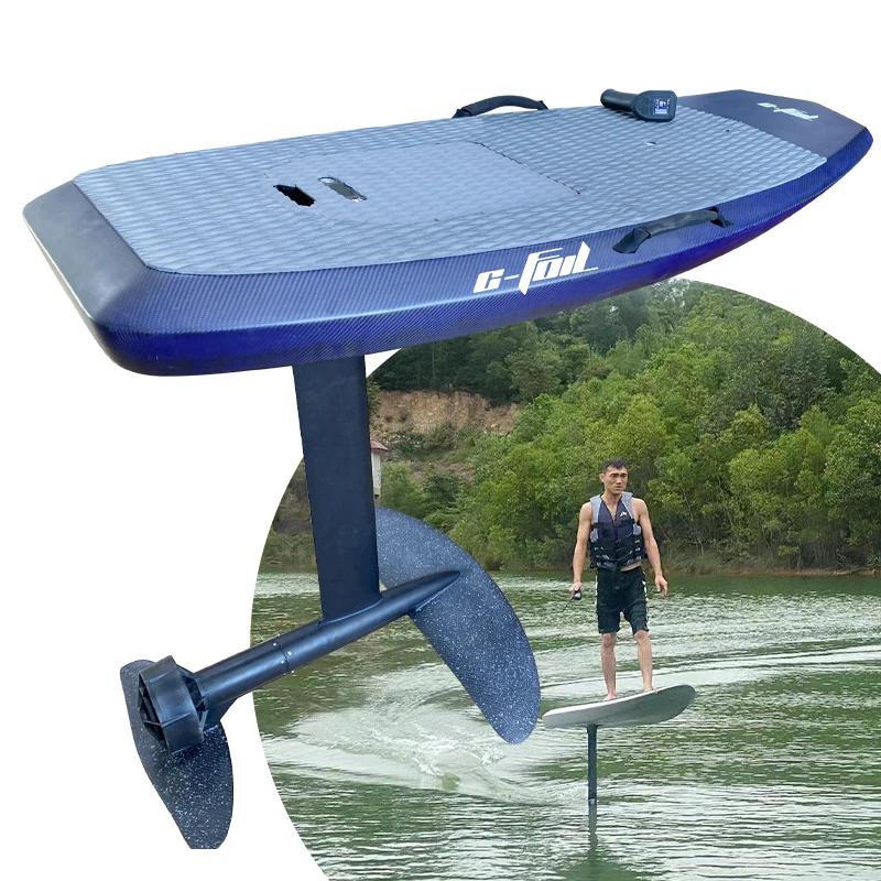 Фото C-FOIL новый стиль водные виды спорта электрические подводные крылья 8000 Вт 90-120 минут 45 км/ч тихая доска для серфинга Efoil Jet с электродвигателем №2