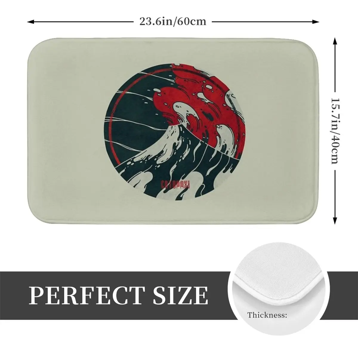 Cotopaxi Facecloth нескользящий напольный коврик с вышивкой толстые и удобные прочные