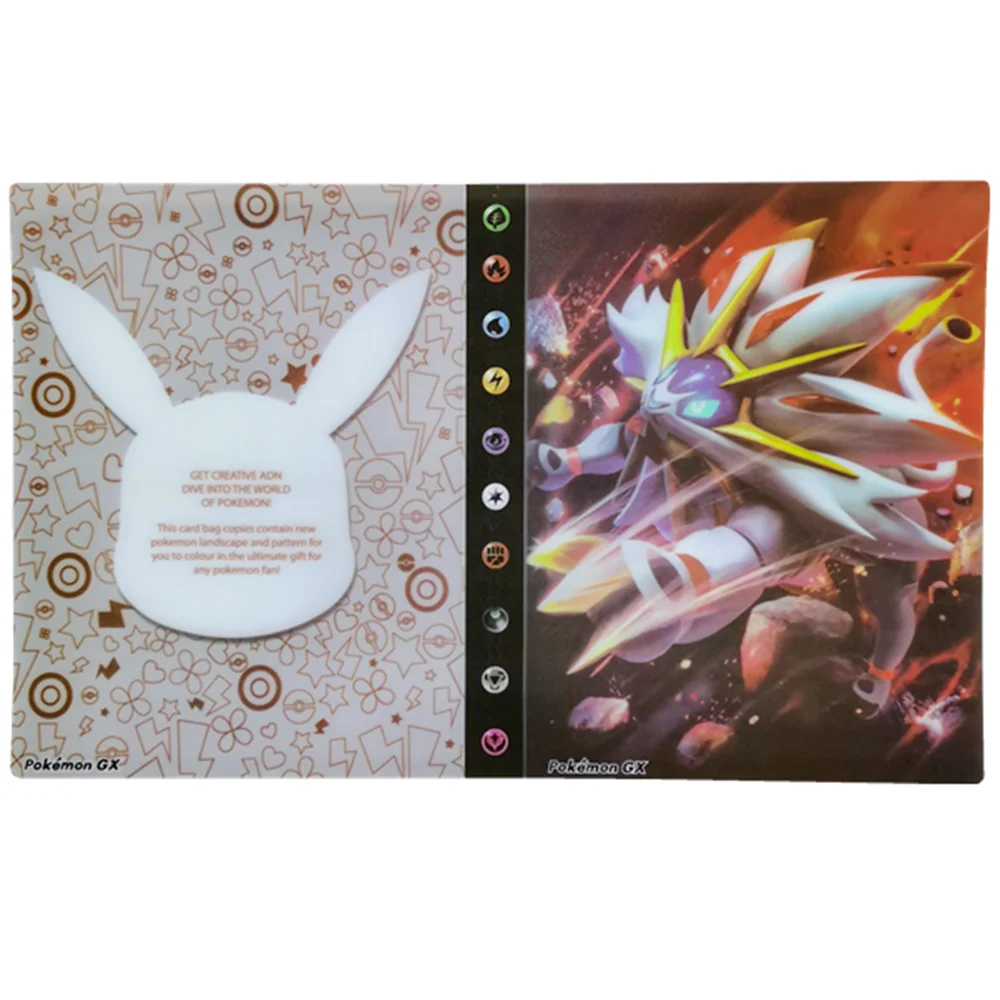 

Anime 240 Pieces Pokemon Card Album Book Solgaleo Favorites Binder Folder Christmas Children's Toy Gift
