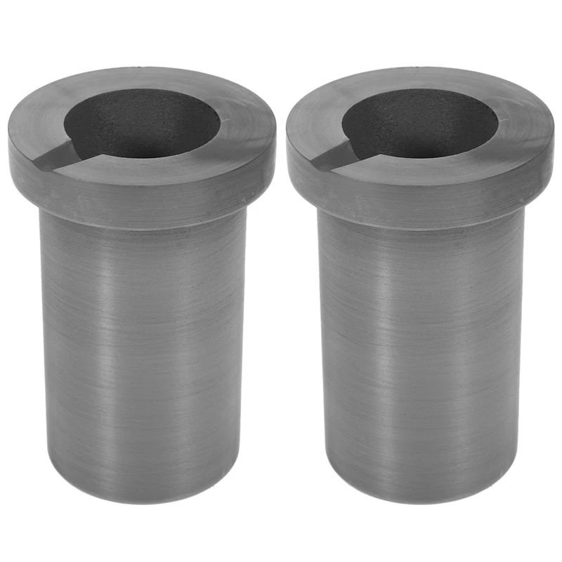 

2X Melting 1Kg Graphite Crucible Heat Transfer Performance For High-Temperature Gold And Silver Metal Smelting Tools