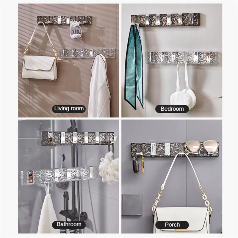 

Various Scenarios Light Luxury Hook Space-saving Design Traceless Hook Durable Material Easy Installation Towel Clothes Hook