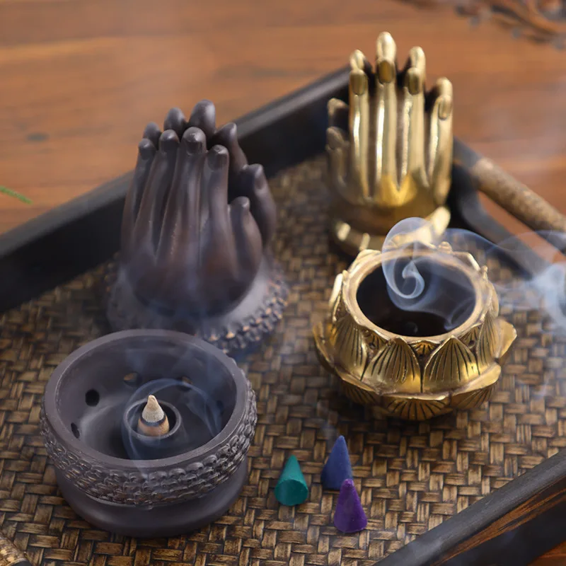 Домашний камин в стиле ретро с ароматом Будды Креативные украшения для чайной