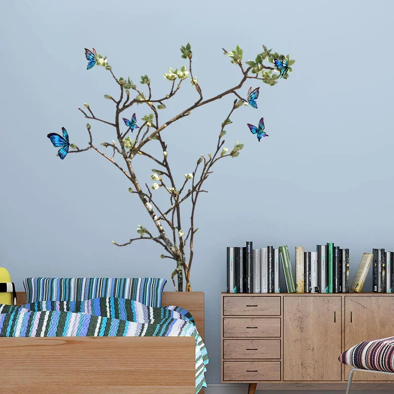 Настенные стикеры в виде бабочек ветвей цветов детская комната Настенная