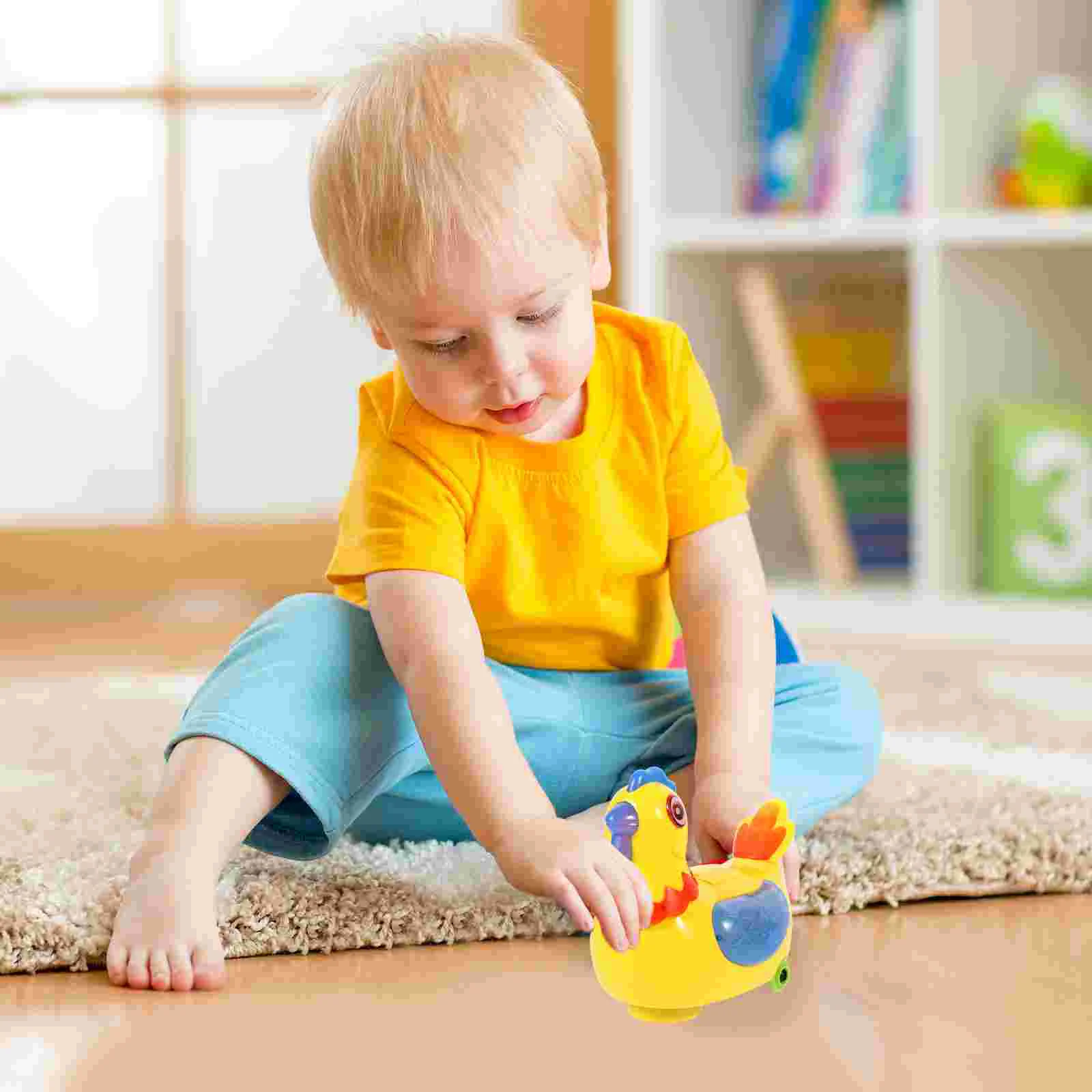 

Kids Toys Electric Hen Lay Egg Small Bird Rooster Preschool Chick Stuffed Animal