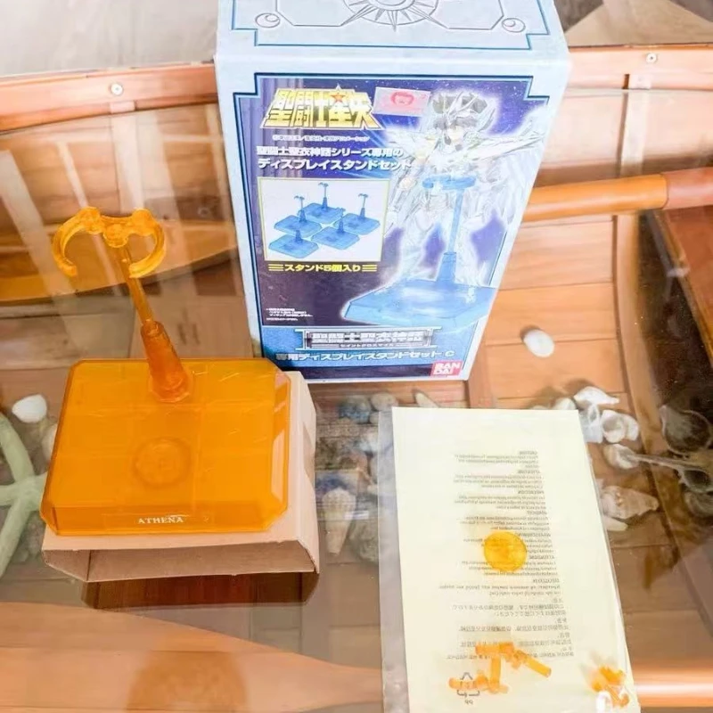 Фото Новые оригинальные фигурки Saint Seiya Blue в прозрачной подставке, модели зодиакальных созвездий, игрушки-поделки, подарки. №2