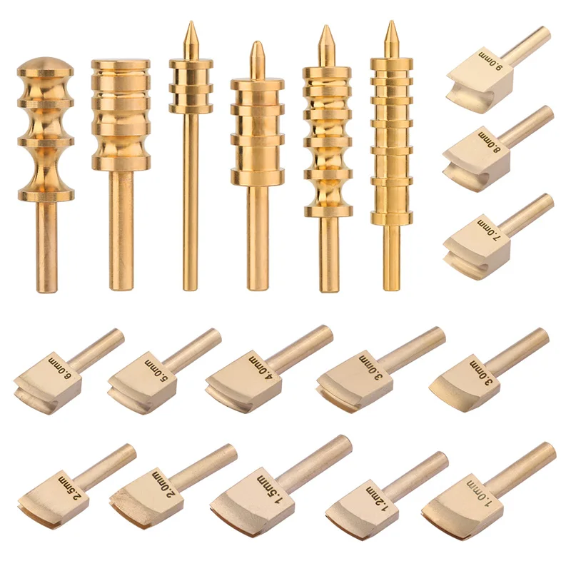 

KAOBUY Hand Leather Trimming Tools Electric Heating Ironing Leather Edge Line Copper Head Brass Solder