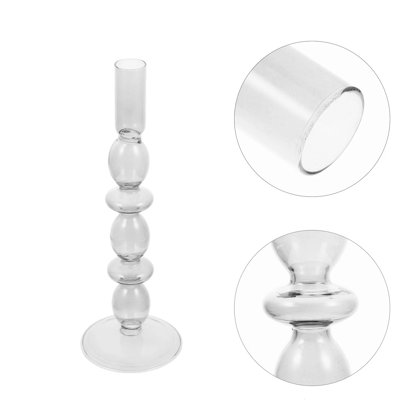 

Holderholders Candlestick Pillar Clear Western Stand Decor Kitchen Tealight Candlesticks Taper Crystaldecorative Stick Tall