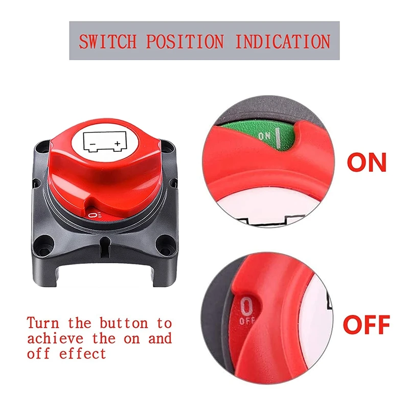 Переключатель отключения аккумулятора 12 В 24 48 главный изолятор RV переключатель