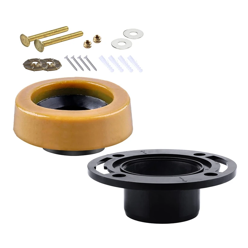 

Toilet Flanges And Wax Rings For Toilets With Extended Flanges And Extra Thicks Wax Rings For Floor Exit Toilets Easy To Use