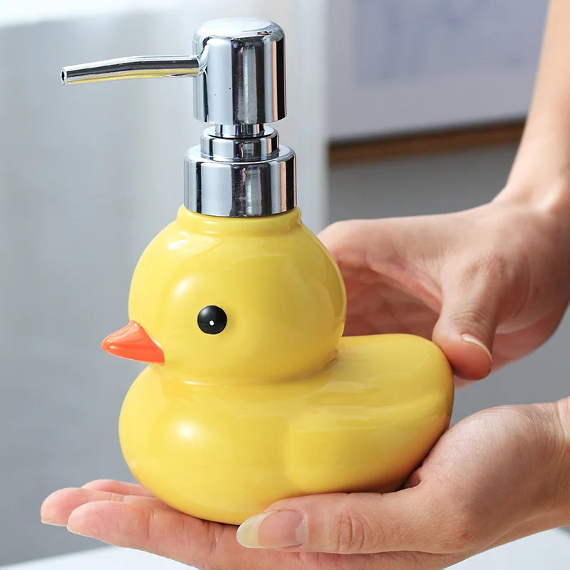 

Керамическое дезинфицирующее средство для рук в ванную комнату, бутылочка для лосьона, дозатор мыла, мультяшный предмет, отдельная бутылка для шампуня и ванной