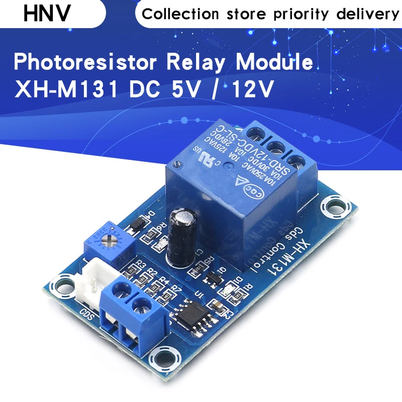 

10PCS XH-M131 DC 5V 12V Light Control Switch Photoresistor Relay Module Detection Sensor 10A brightness Automatic Control Module