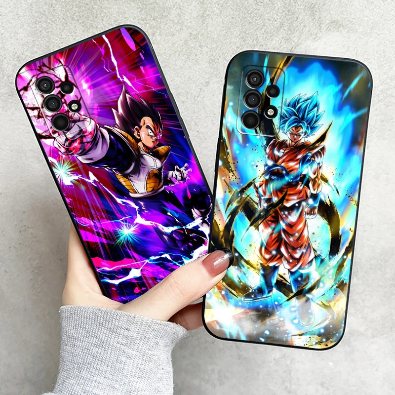 

Dragon Ball Anime Phone Case For Samsung Galaxy S8 S9 S10 Plus S10E S10 Lite S10 5G Coque Liquid Silicon Black Funda Back