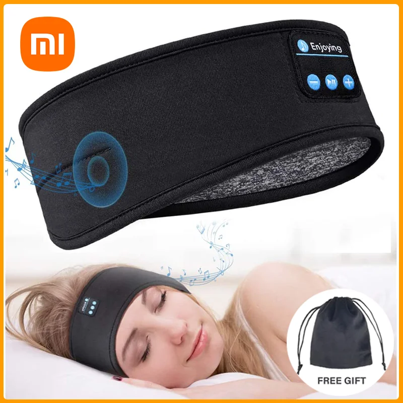 

Наушники Xiaomi Youpin Bluetooth для сна, спортивная повязка на голову, эластичные удобные беспроводные музыкальные наушники, маска для глаз, боковой ...