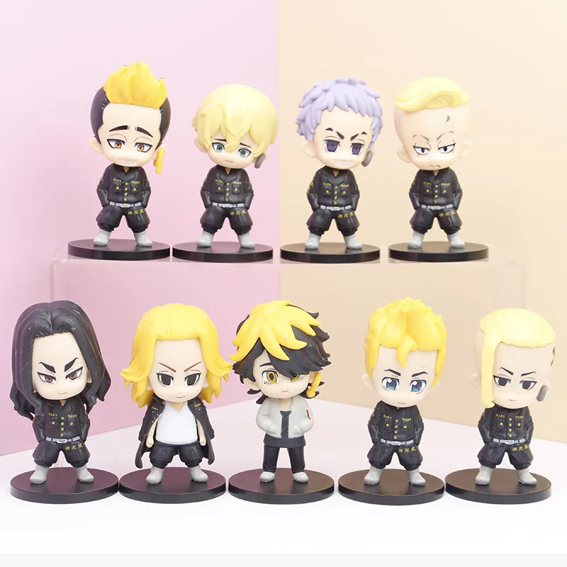 

Игрушечные фигурки из Токио, Мстители, модель автомобиля, игрушки, настольные Предметы мебели, Аниме фигурки Manjiro Sano Draken Baji Keisuke