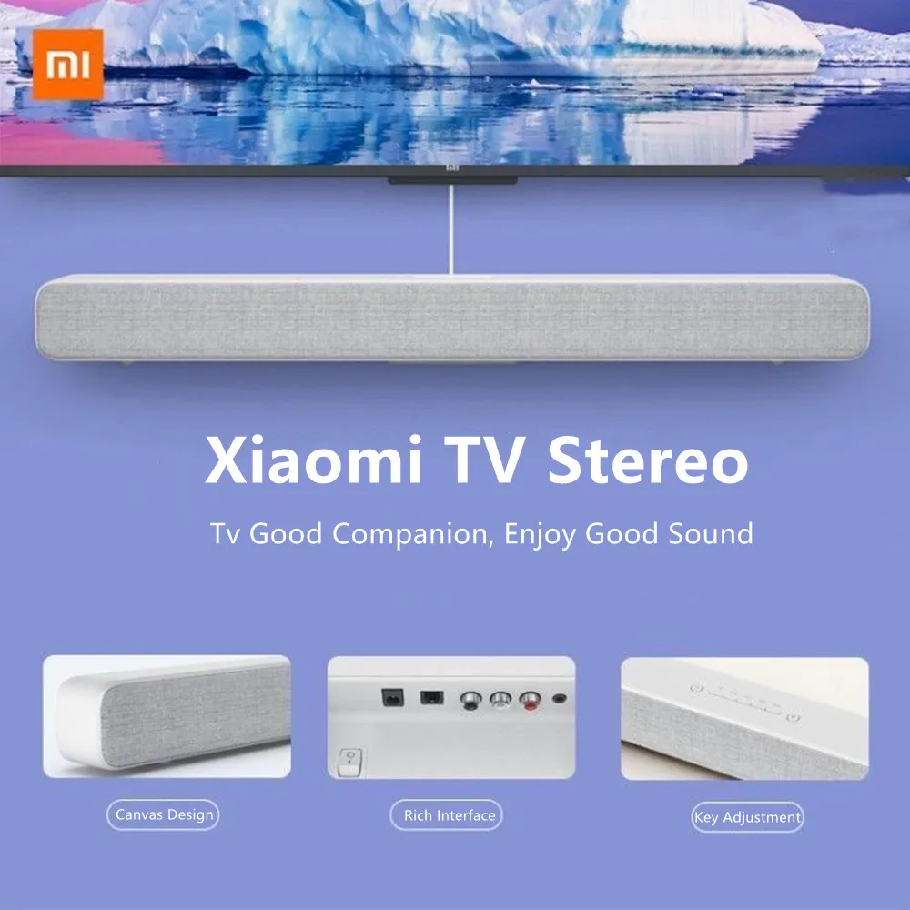 New Xiaomi Bluetooth TV Sound Bar Portable Wireless Speaker Support Optical SPDIF AUX IN For Home Theatre Music Speakers |