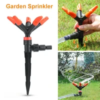 garden sprinkler automatic 360%c2%b0 rotating lawn irrigation sprinkler nozzle adjustable 5 nozzles watering sprinkler gardening tool