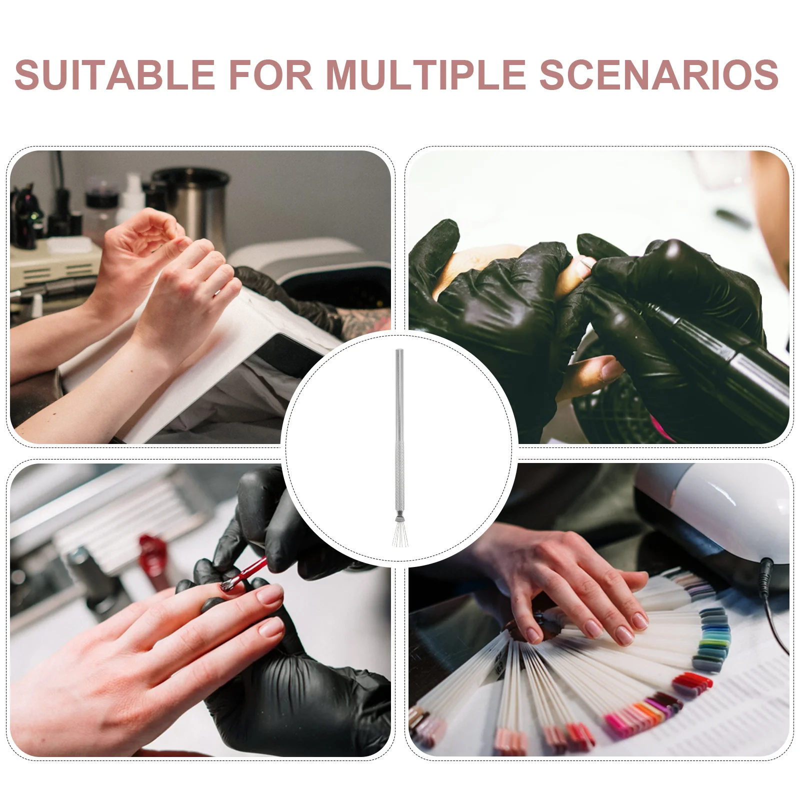 Семиигольная ручка для ногтей ультратонкие ручки кисть паутина прецизионные