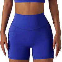 x herr 3 quick dry athletic biker shorts with pocket for woman sports fitness high waisted workout running tight yoga gym short