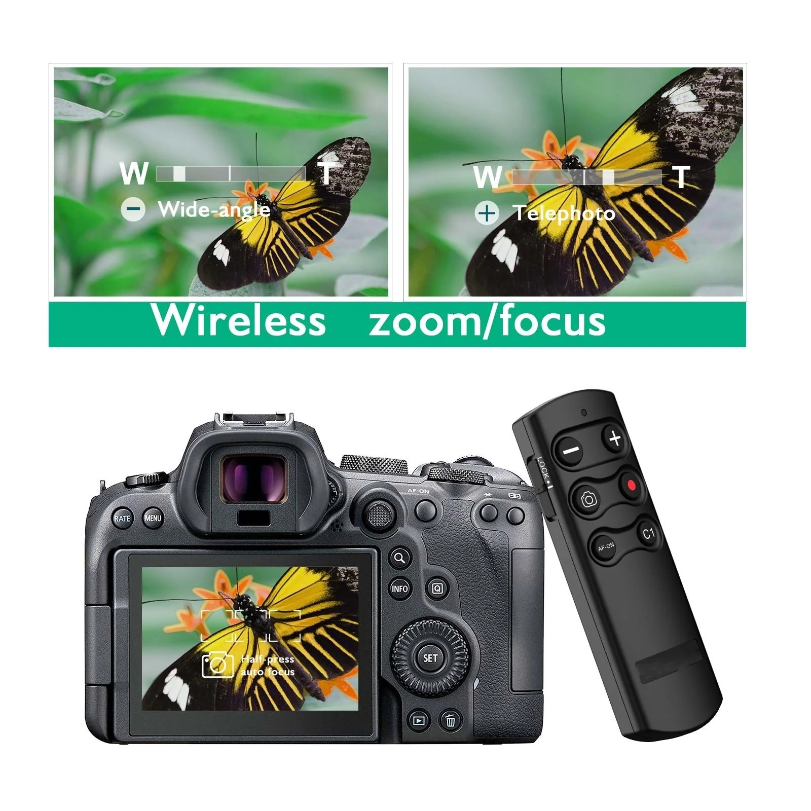 

RMT-P1BT Wireless Remote Control for Sony ZV-1F a7IV a1 a9II a7RIV a6100 a6600 DSC-RX100VII Vlogging YouTube TikTok Shooting