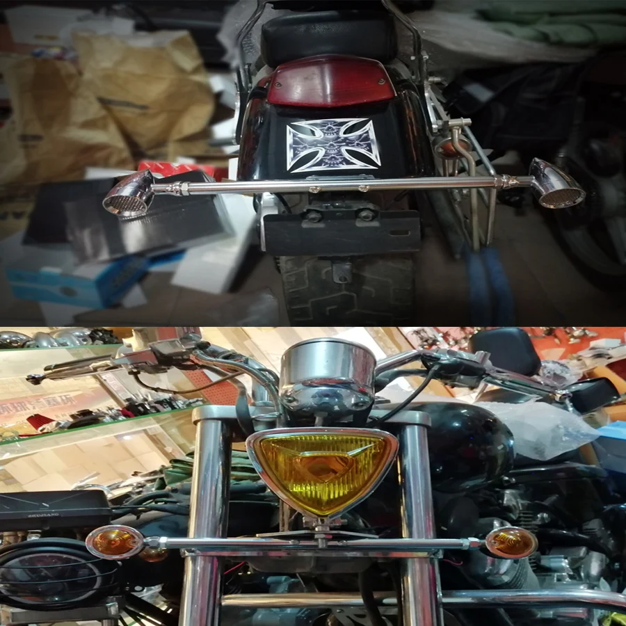 Универсальный кронштейн для поворотников мотоциклов Cafe Racer Harley Honda Yamaha Suzuki