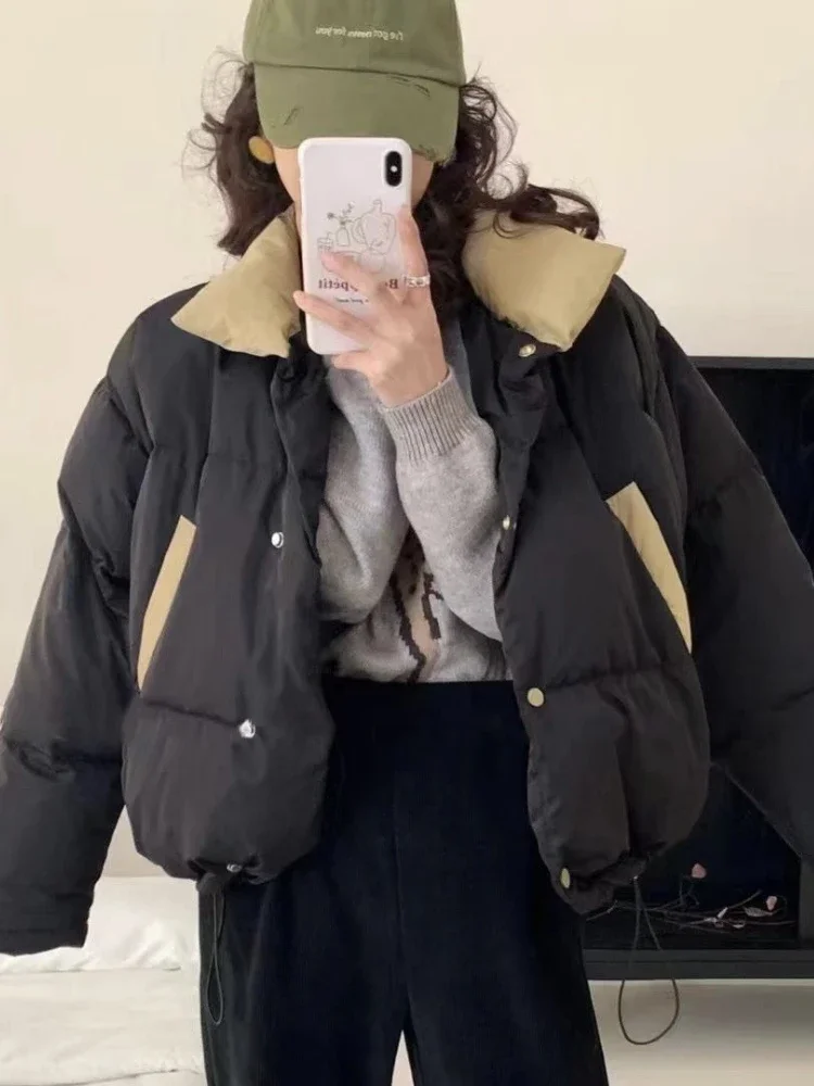 

Women's Jacket New in Fashion Autumn Winter Commuting Coats Elegant Korean Version Streetwear Stand Collar Tops Women's Clothing