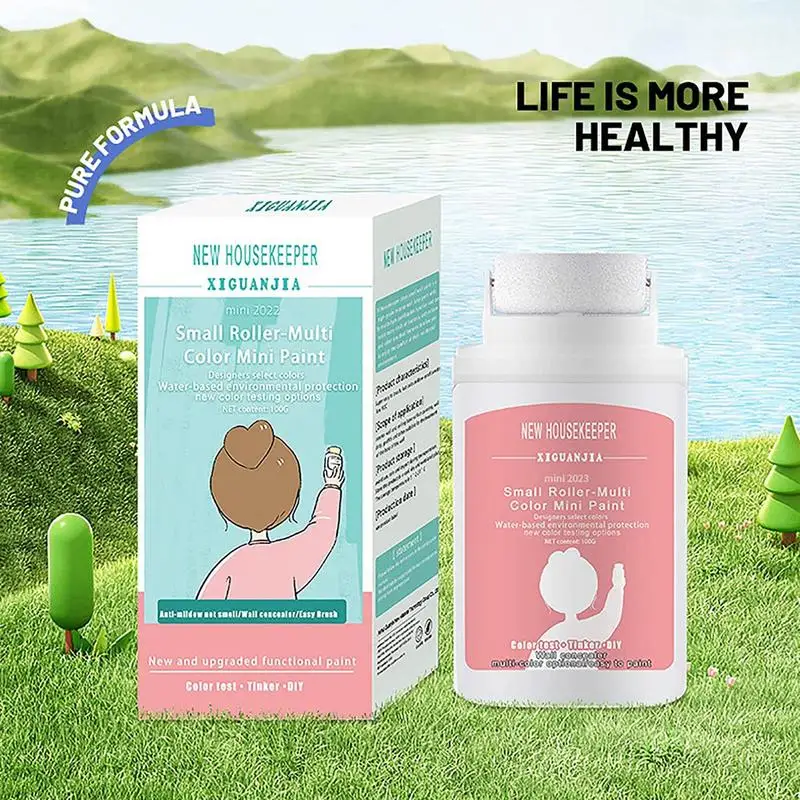 100 г рулонная кисть для краски стен портативный инструмент ремонта поврежденных