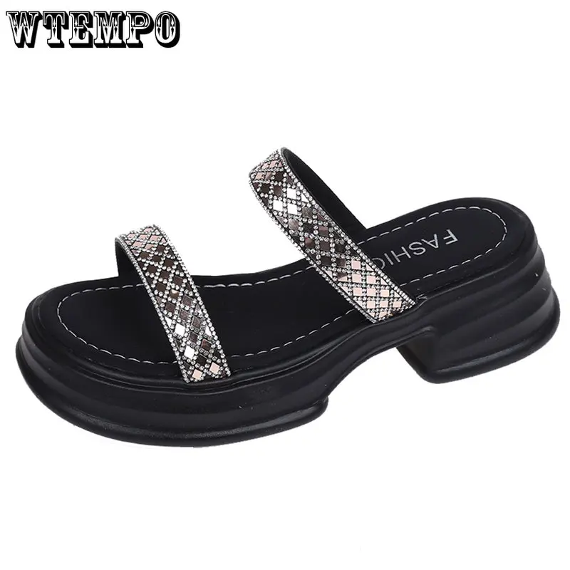 

WTEMPO Fairy Style Sandals Summer Fashion Sexy Women's Shoes Wedge Heel Platform Sandals Wholesale Dropshipping