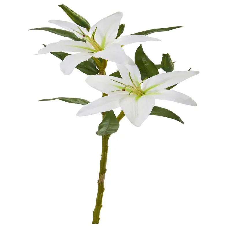 

Delightful Lily Artificial Flower (Set of 6): Decorate Your Home with Colorful & Realistic Fake Flora.
