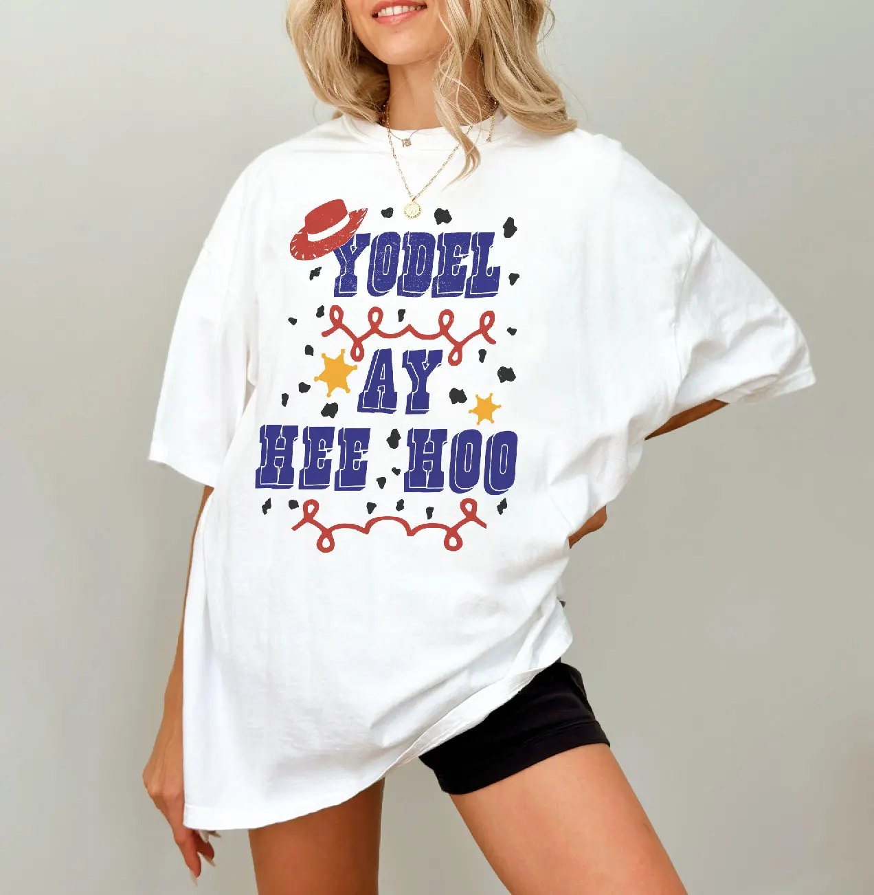 Футболка из холщового джерси Yodel Ay Hee Hoo Bella