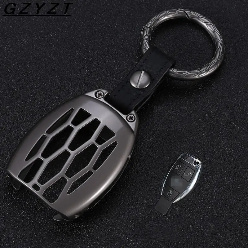 

High Quality Zinc Alloy Key Case Cover For Mercedes Benz B200 C180 E260L S320 GLK300 CLA CLS S400 Fob Keychain Ring Car Styling