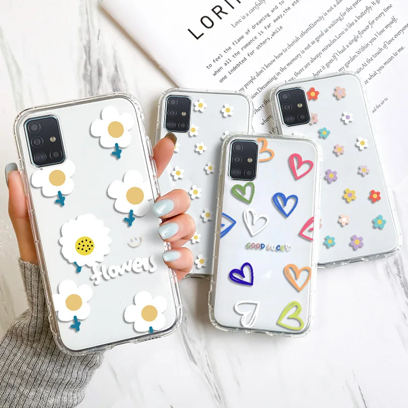 For Samsung A51 Case Clear Case For Samsung A32 A52 A52S 5g A53 A21S A12 A71 A52 S21 A72 S21 S22 S23 Ultra Shockproof Back Cover