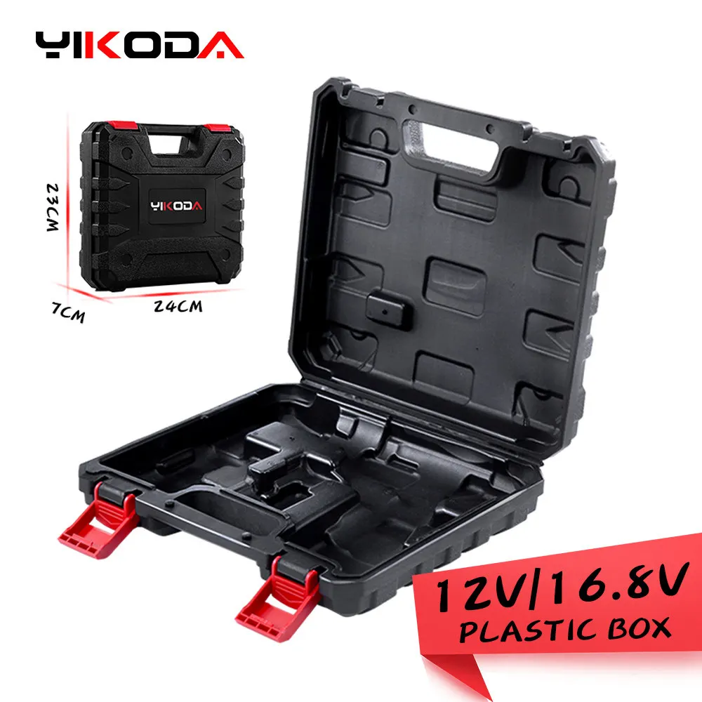YIKODA ящик для инструментов 12 В/16 8 в/21 в/25 в электрическая дрель профессиональная