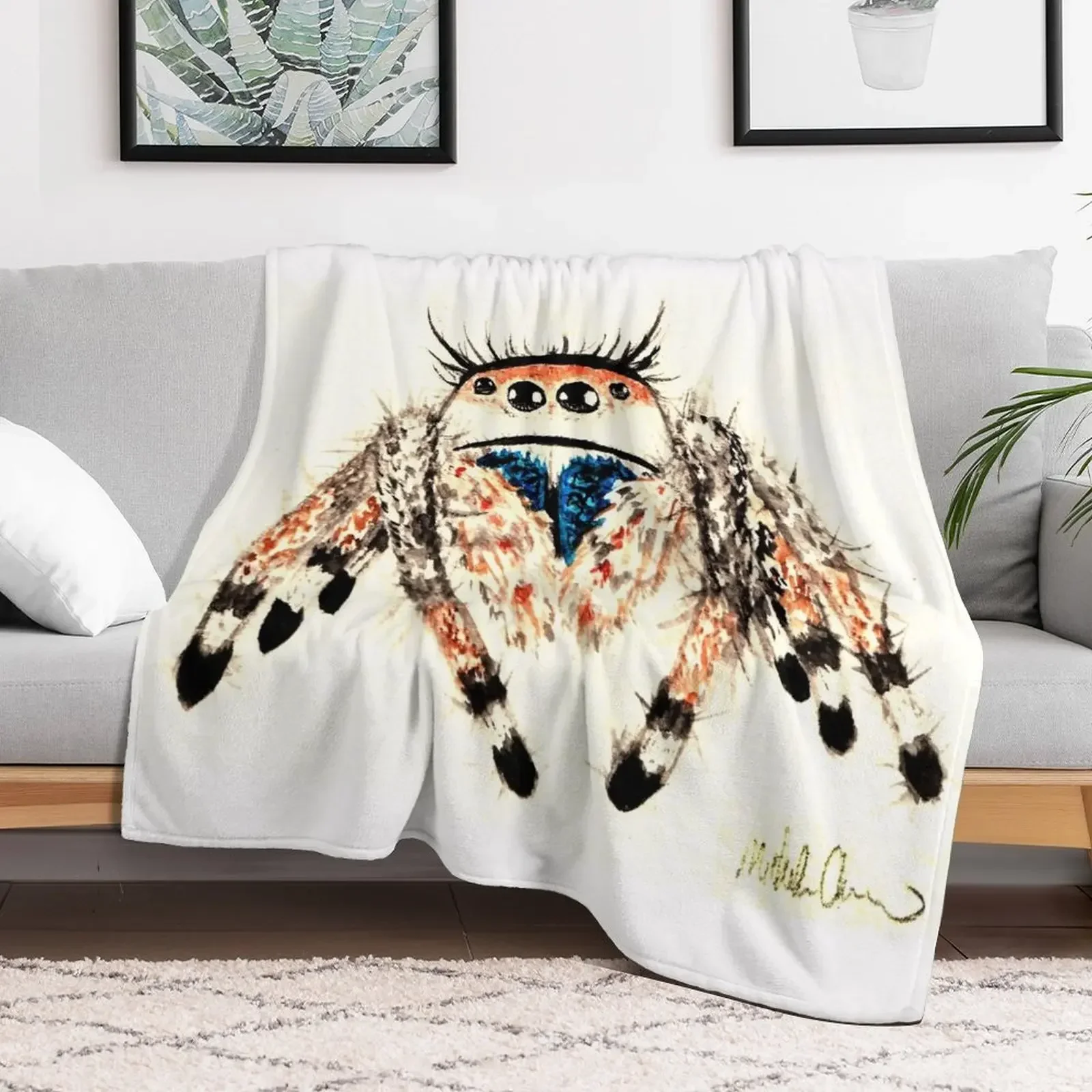 Phid. Мягкое декоративное одеяло в клетку для дивана