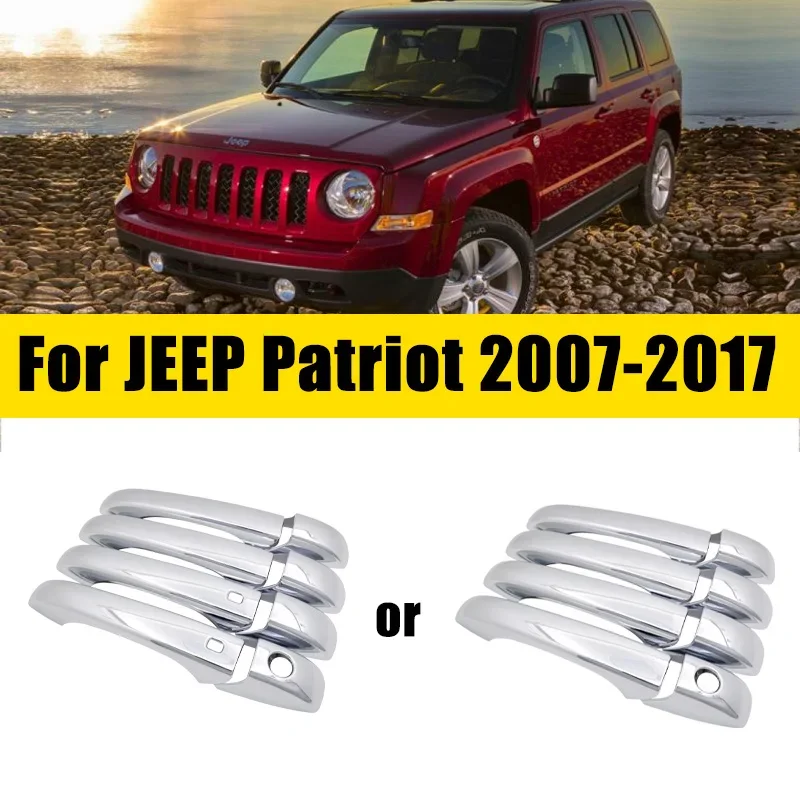 Хромированная Крышка Дверной Ручки Для JEEP Freedom Patriot 2007-2017 Украшение Внешней