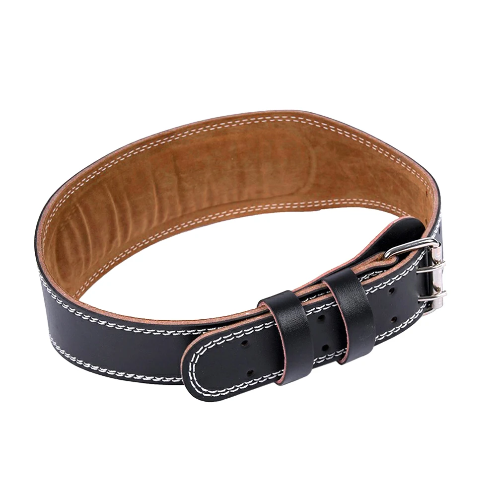 

Men Women Exercise Weight Lifting Belt PU Leather Adjustable Length Pull Up Body Building Training With Clip Workout Fitness Gym