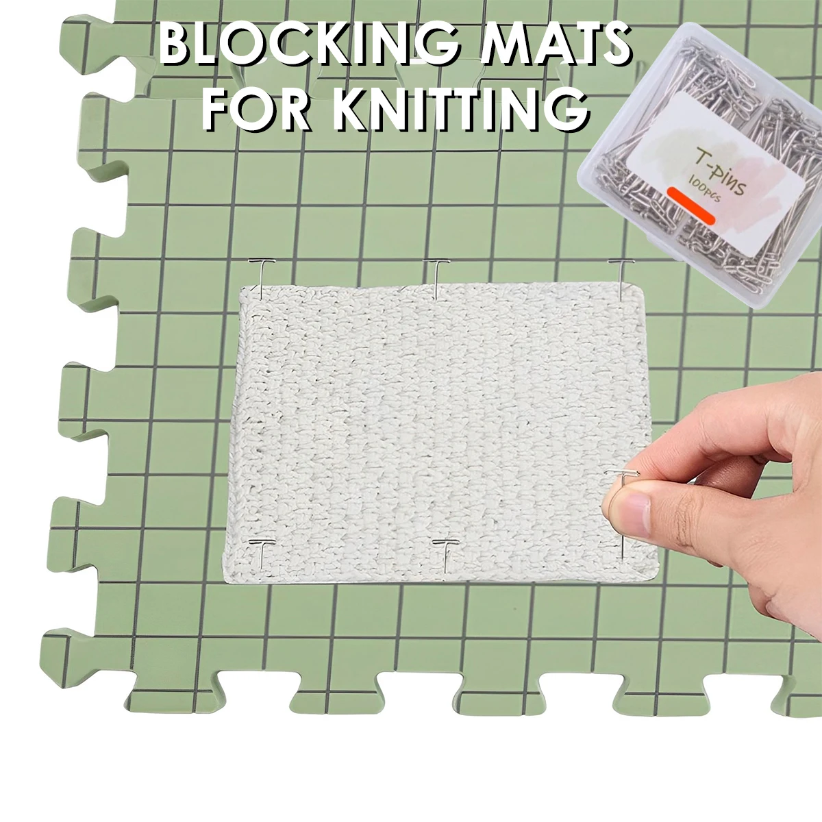 4 шт. многоразовые коврики для вязания с блокировкой пены