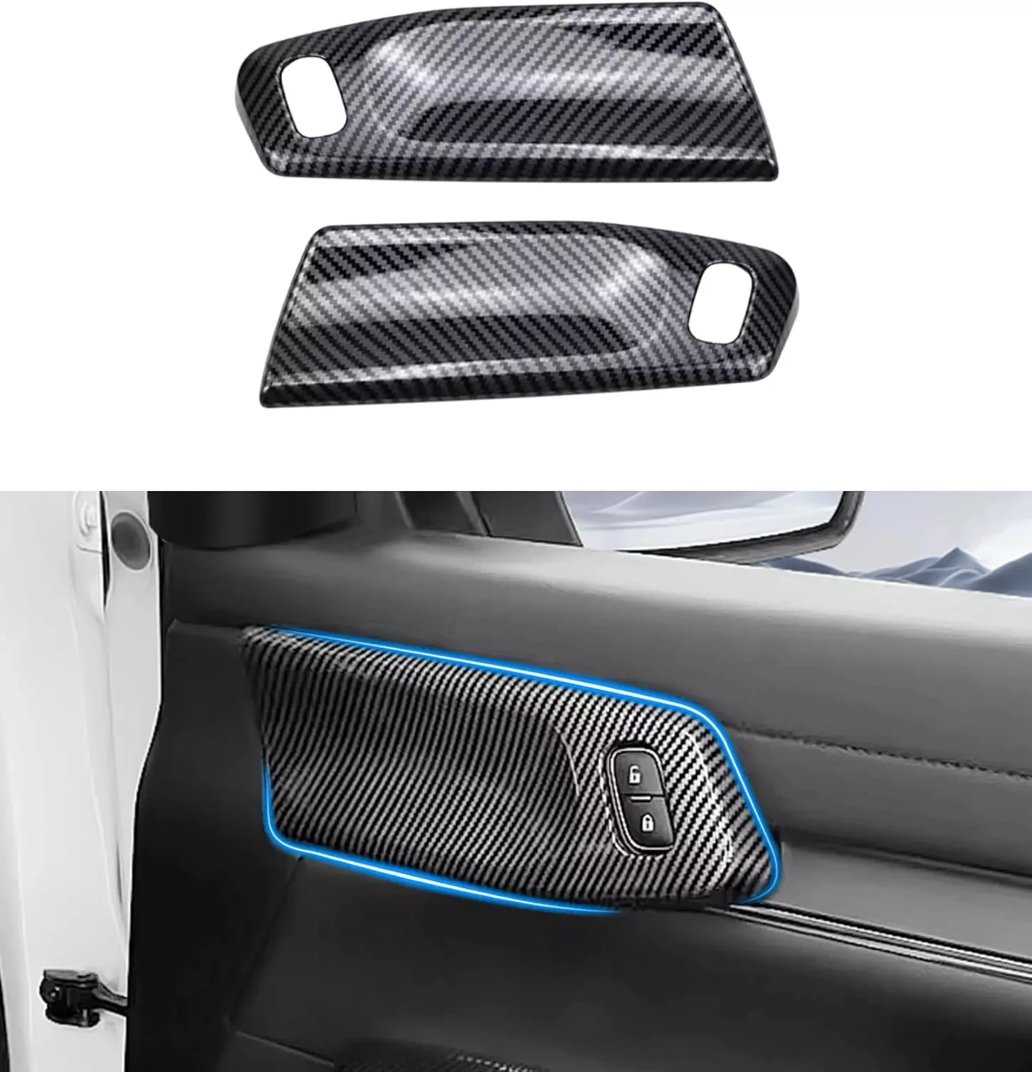 

Накладка на полоску переключения передач на центральной консоли, наклейка для Ford Ranger Everest Raptor 2023 2024, аксессуары для салона автомобиля, углеродное волокно