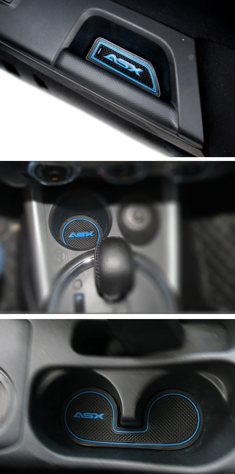 Нескользящий коврик для межкомнатной двери чашки дверных ворот Mitsubishi ASX 2012 2013 2014