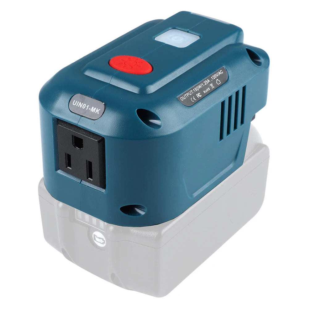 

For Makita Lithium-Ion 150 Watt Power Supply Inverter USB Charger 18V Camping Outings Household Appliances Charge Inverter Socke