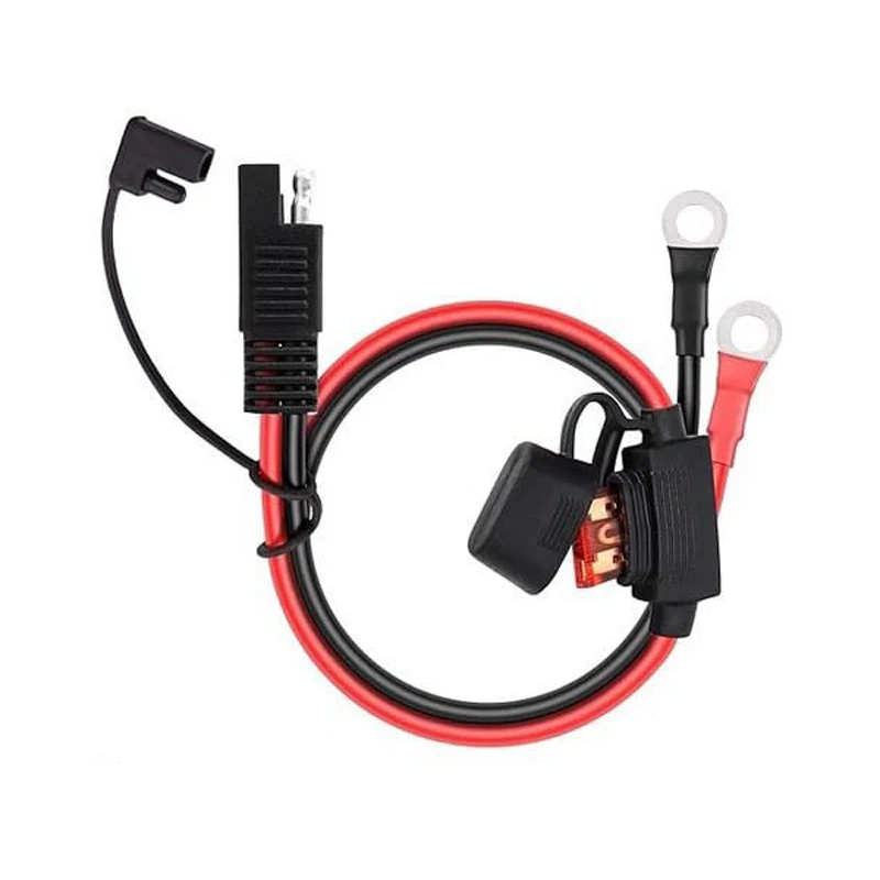 

Жгут клемм SAE к уплотнительному кольцу 18AWG 14AWG 12AWG 10AWG 60 см Удлинительный кабель аккумулятора SAE для солнечной панели мотоцикла автомобиля RV