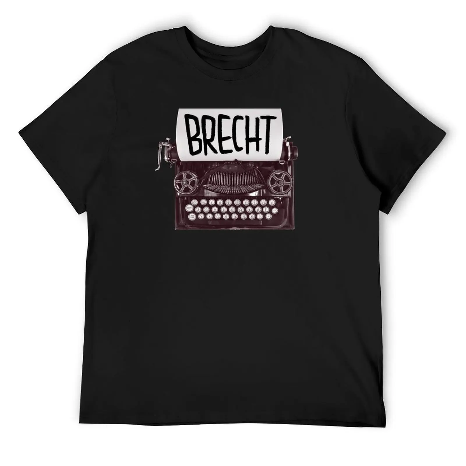 Футболка Typewriter Brecht подарок для писателя футболки с рисунком рэпера