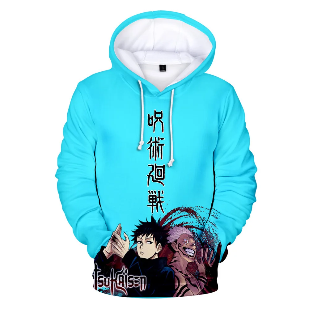

Anime Jujutsu Kaisen Hoodies Men Boy Sweatshirt Cartoon Boy Girl Hoodie Creative Children Anime Oversize Sweatshirt
