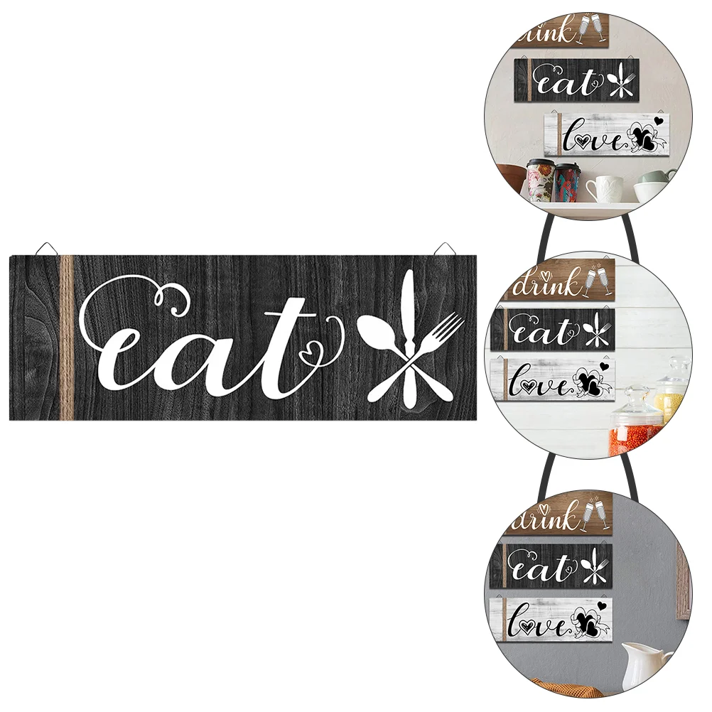 

Wooden Sign Kitchen Door Pendant Wall Door Sign Wall Hanging Doorplate Decor