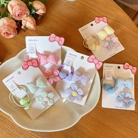 cute cartoon childrens hair ring female babytie head small rubber band hair rope candy color girl hairclips hair accessories