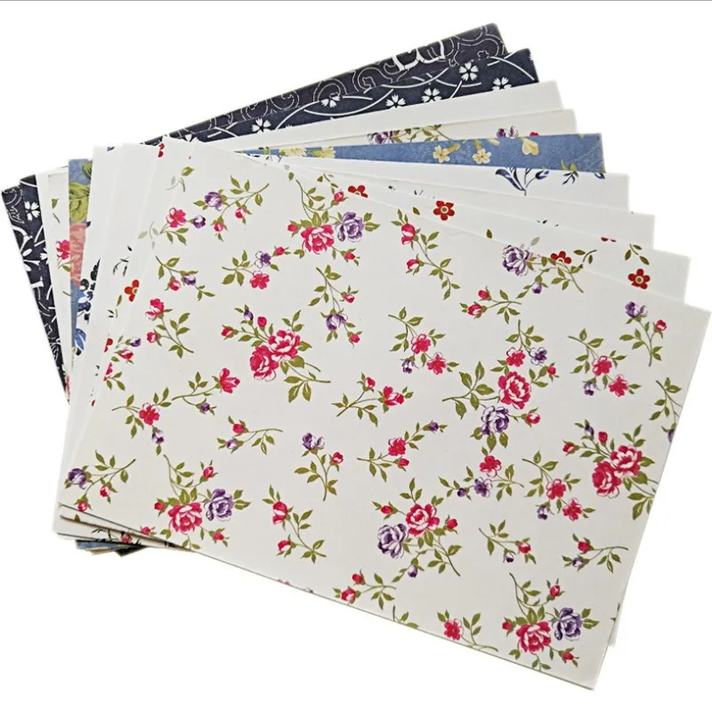 

10pcs/lot Retro Envelope Pastoral European DIY Floral Plant Writing Greeting Wedding Invitation Stationery Business Envelope