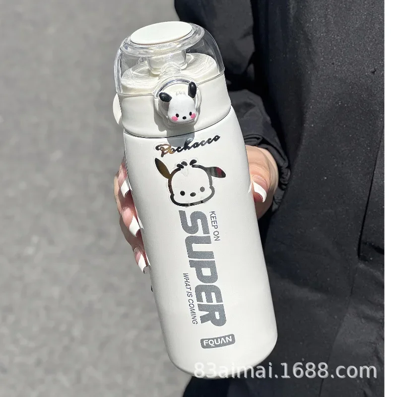 Милая женская портативная изолированная соломенная чашка высокое эстетическое