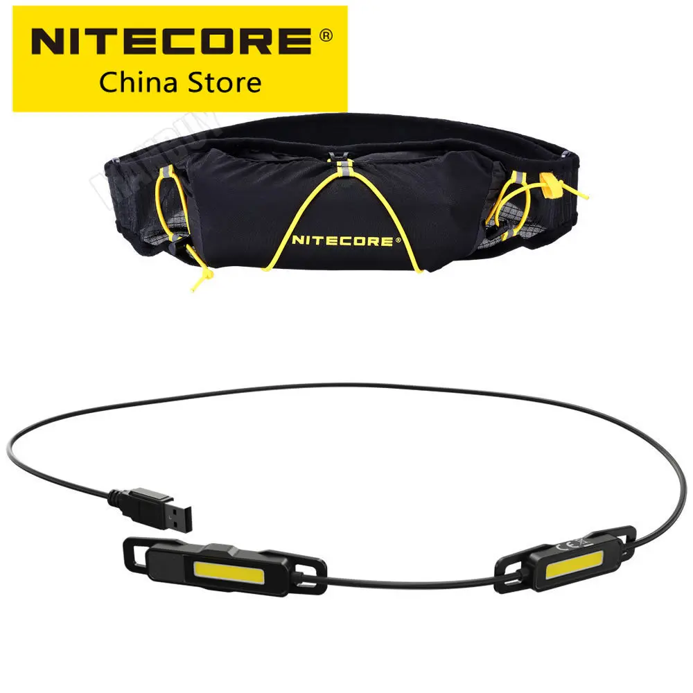 Original Nitecore UT05 400LM Ultra Lightweight Outdoor Split Type Waist Light +BLT10 Running Travel Belt Camping Trekking Hiking