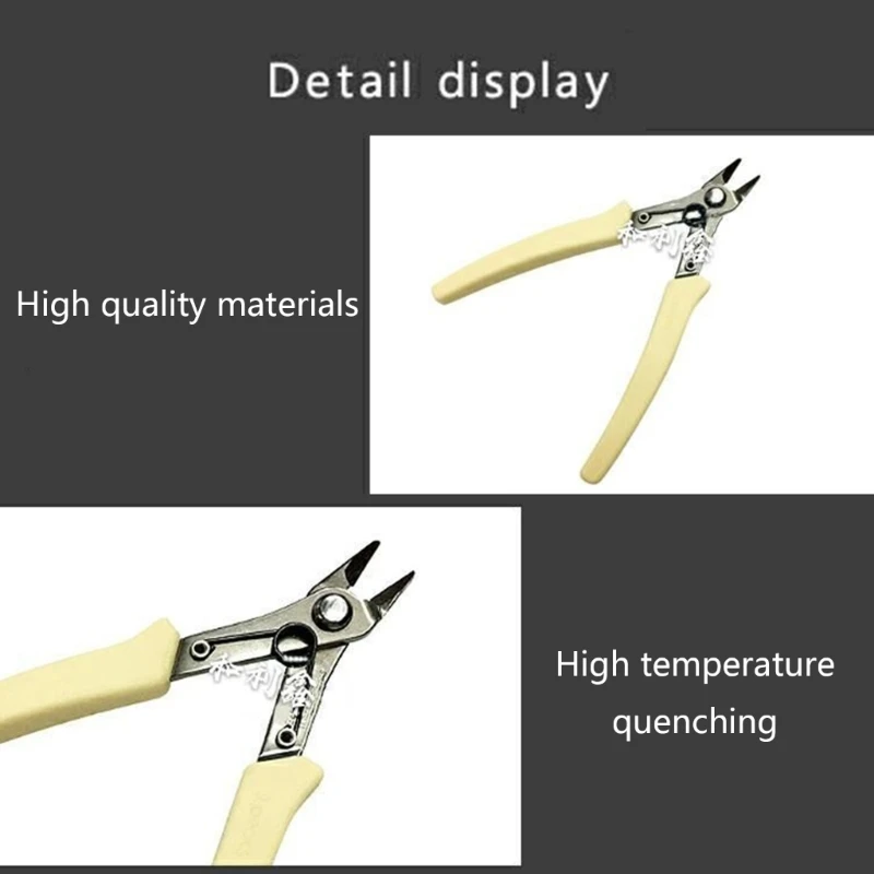 

Stainless Steel Trimmer Cutting Cutters Clamp Cutting Pliers Thin Mouth Electronic Diagonal Pliers Wire Cutters Q81C