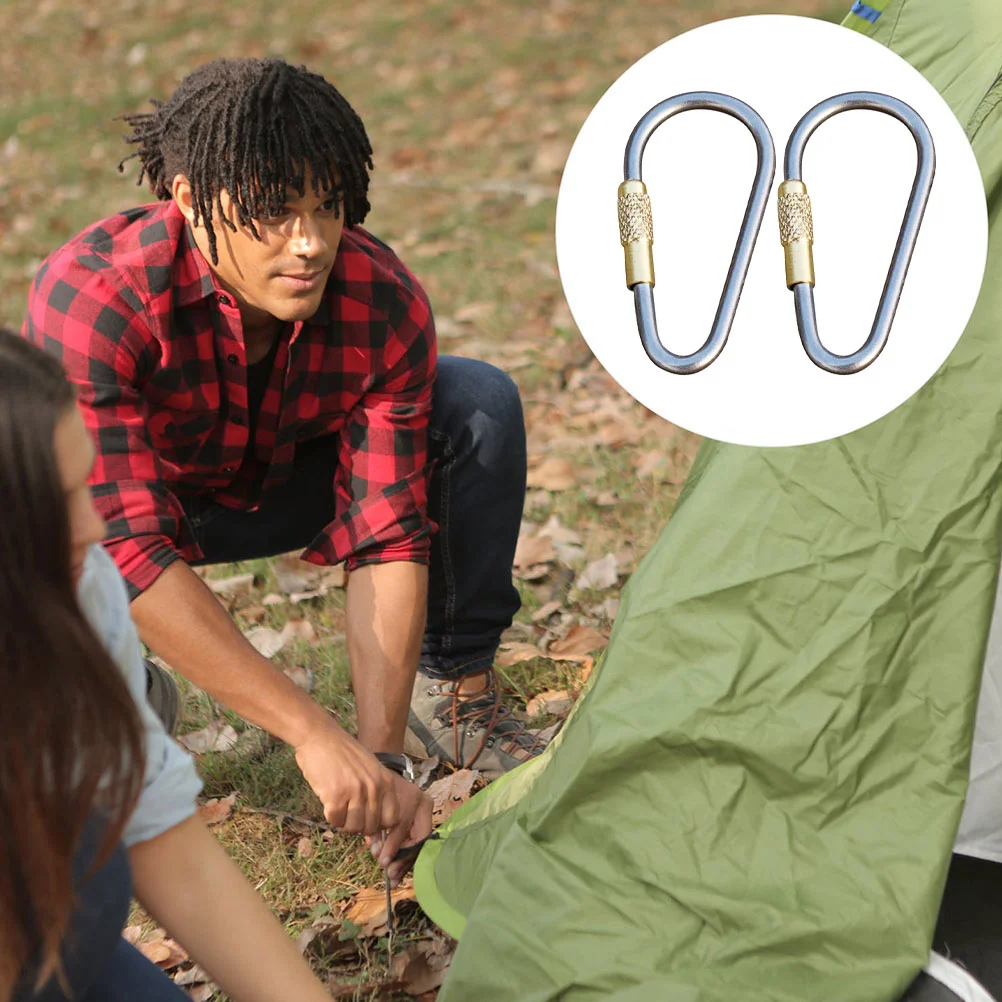 2 шт. быстросъемные уличные крючки для кемпинга скалолазания овальная