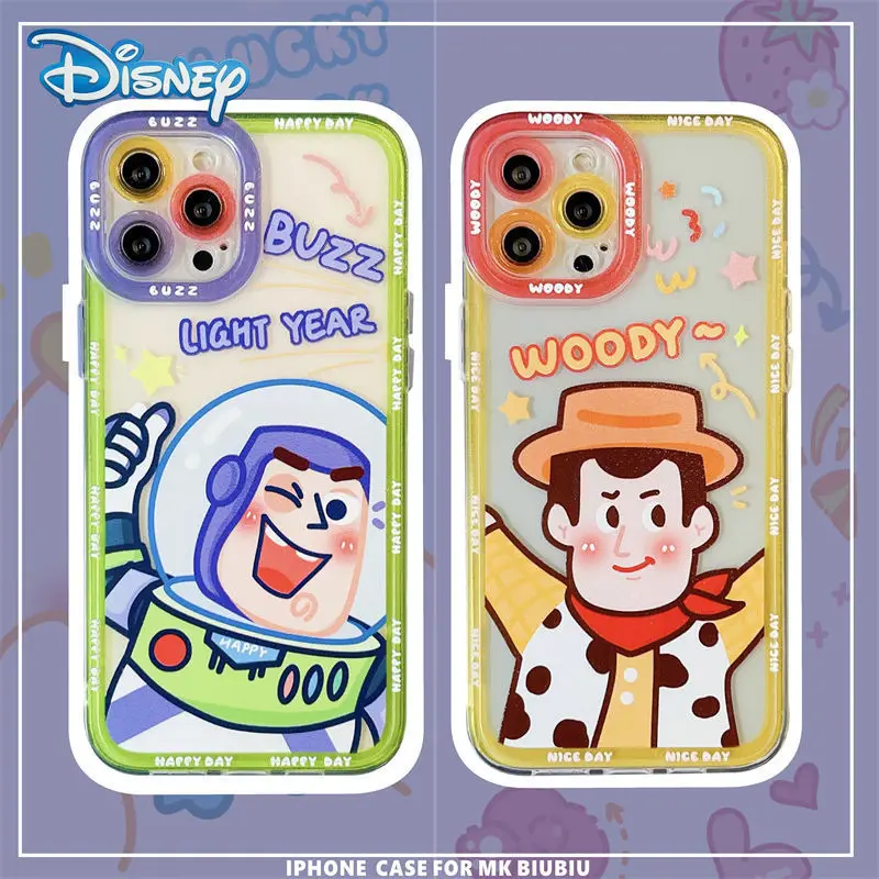 

Disney Toy Story Buzz Lightyear Mobile Phone Case for iPhone 12 11 Pro Max Mini XR XS 7 8 Plus Cute Cellphone Case Back Covers